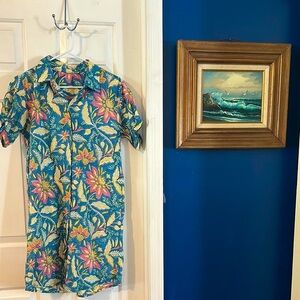 NWOT Women’s Fitzroy & Willa Soleil Style Floral Print 100% Cotton Dress Sz XL